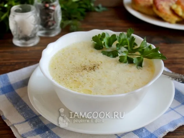 Фото блюда: Суп с плавленным сыром «Дружба»