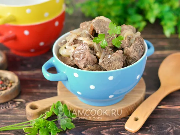 Фото блюда: Томленая говядина на сковороде