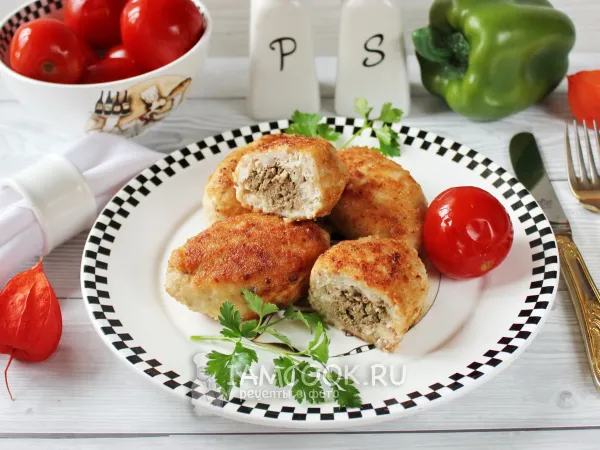 Фото блюда: Куриные зразы с печенью