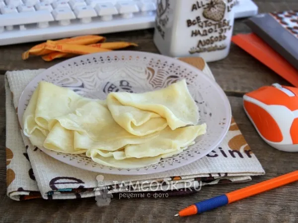 Фото блюда: Блины в микроволновке