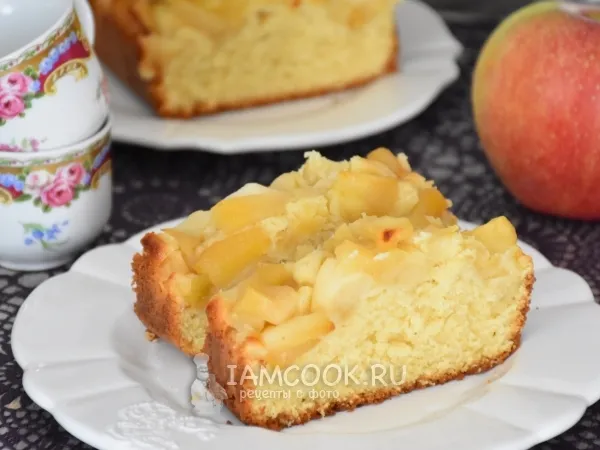 Фото блюда: Кекс с яблоками в духовке
