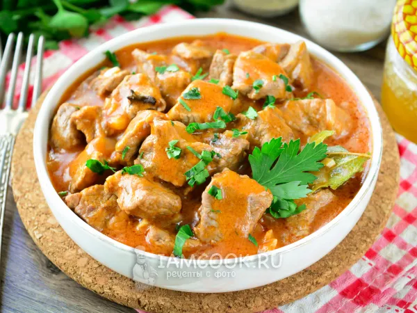 Фото блюда: Тушеная говядина с медом