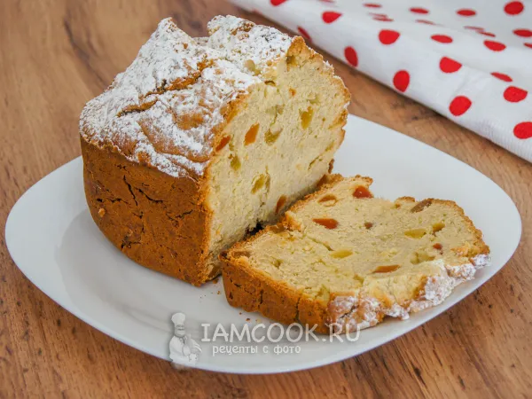 Фото блюда: Кекс с цукатами в хлебопечке