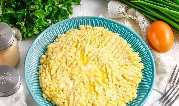 Фото блюда: Пшенная каша с яйцом (на молоке)