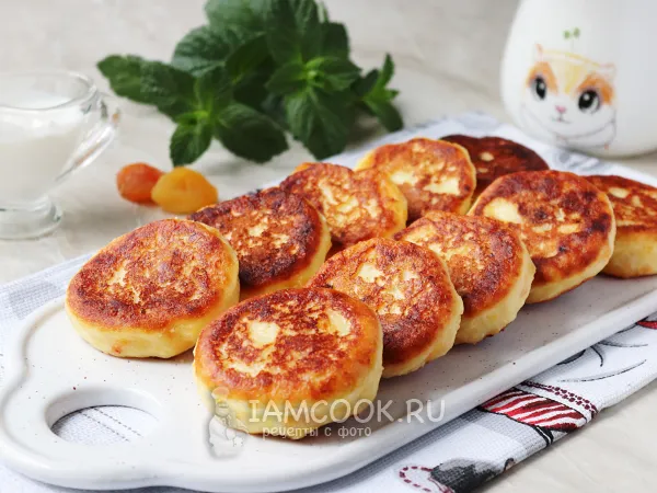 Фото блюда: Сырники с курагой