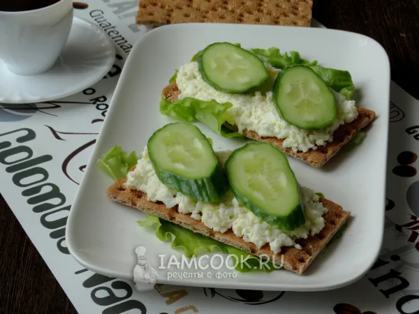 Фото блюда: Бутерброды из хлебцев