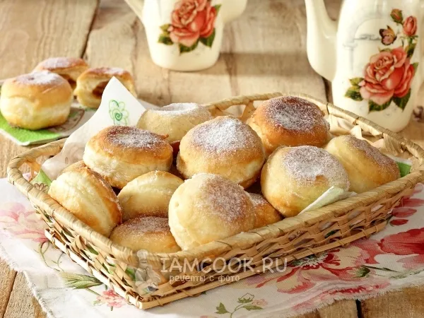 Фото блюда: Пончики со сгущенкой