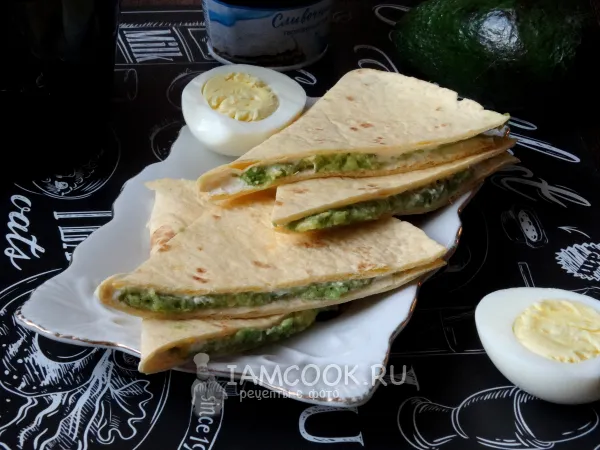 Фото блюда: Тортилья с авокадо