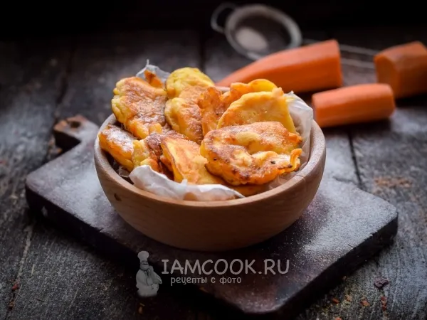 Фото блюда: Морковные оладьи с рисовой мукой
