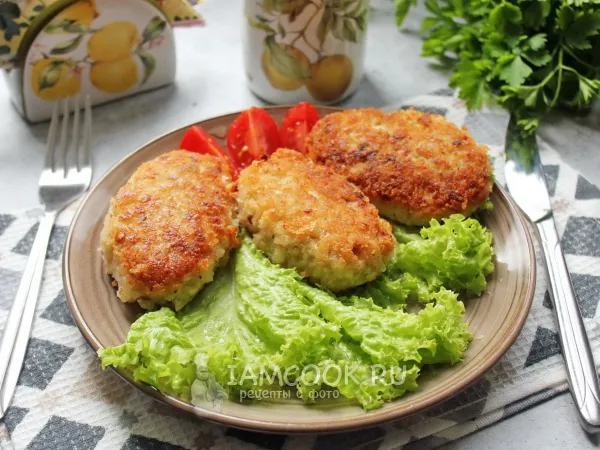 Фото блюда: Котлеты из индейки с капустой