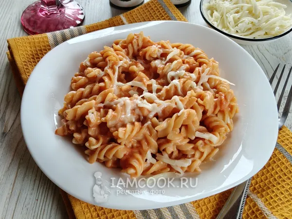 Фото блюда: Сливочно-томатная паста