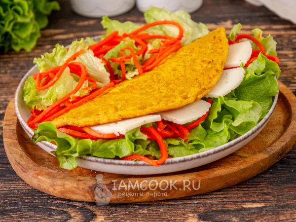 Фото блюда: Нутовый блин на завтрак