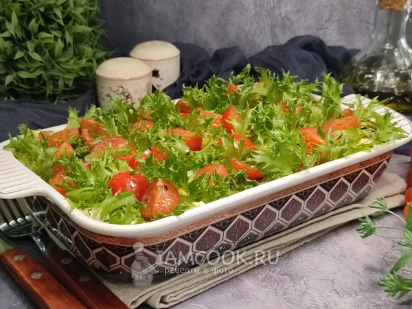 Фото блюда: Салат с консервированной ветчиной