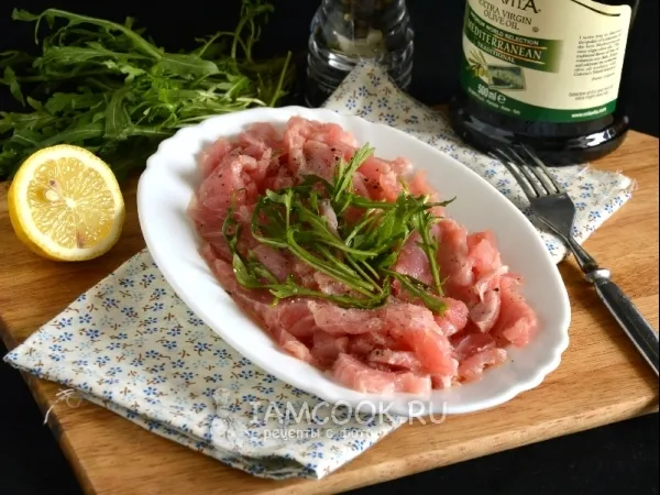 Фото блюда: Карпаччо из тунца