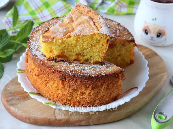 Фото блюда: Шарлотка с курагой