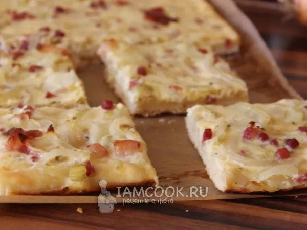 Фото блюда: Немецкий луковый пирог (Zwiebelkuchen)