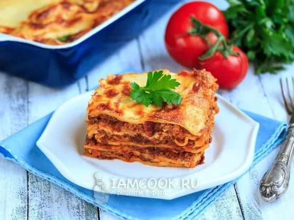 Фото блюда: Лазанья классическая с фаршем