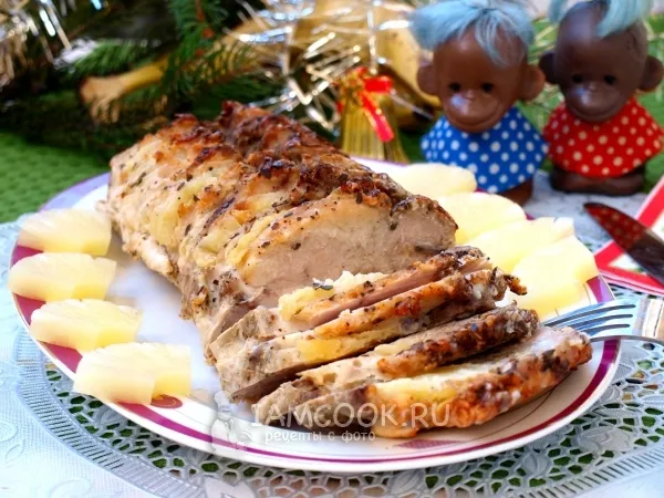 Фото блюда: Буженина с бананами и ананасами