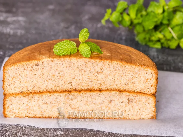 Фото блюда: Бисквит с яблочным пюре