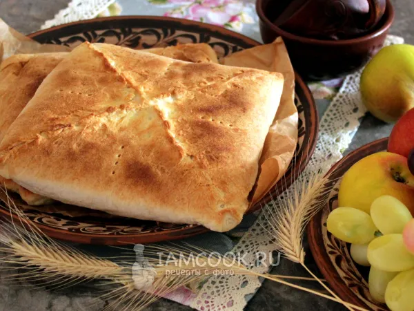 Фото блюда: Пирог Сокоти с курицей и грибами