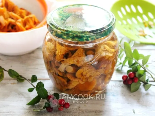 Фото блюда: Лисички соленые