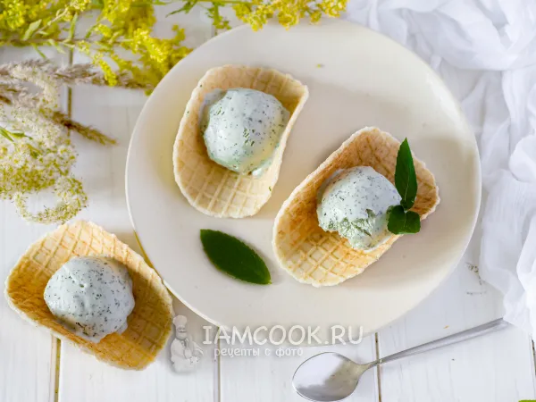 Фото блюда: Мятное мороженое