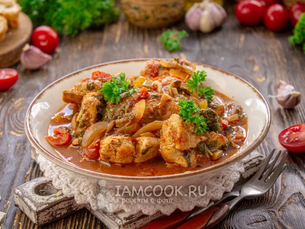 Фото блюда: Чахохбили из куриной грудки