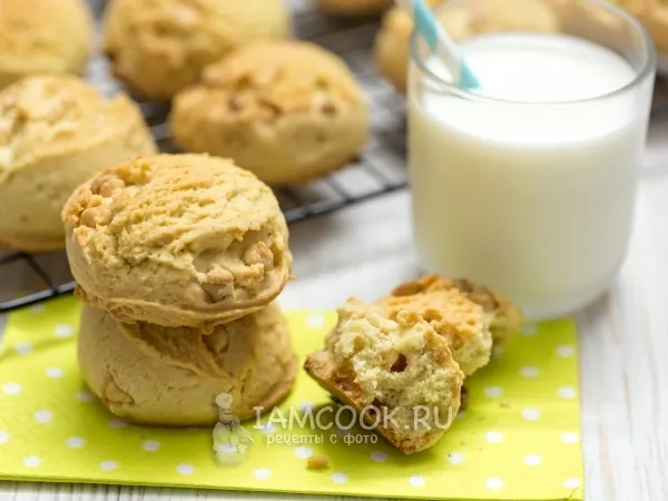 Фото блюда: Простое печенье к чаю в духовке