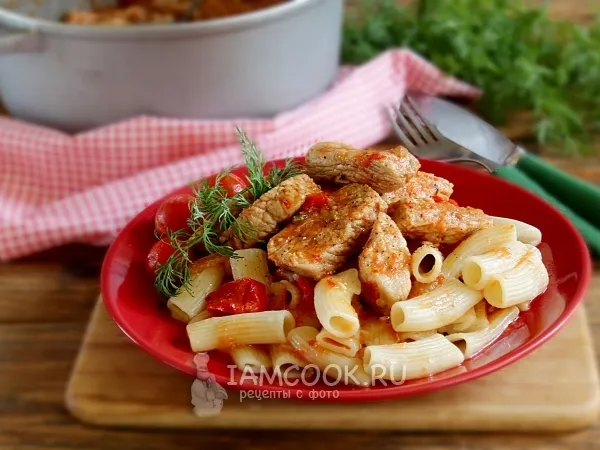 Фото блюда: Подлива с мясом к макаронам