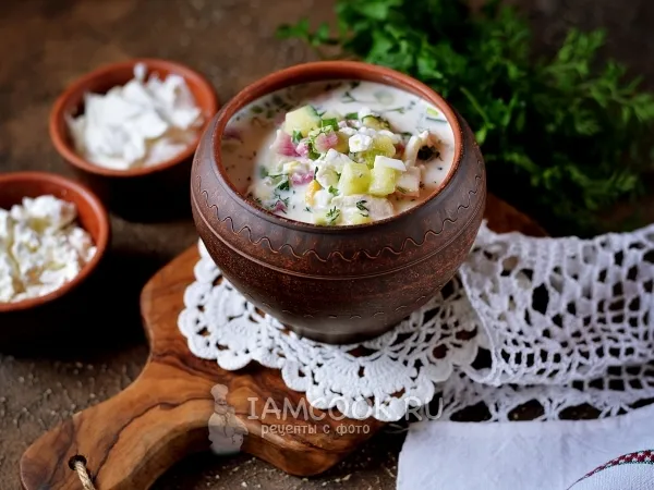 Фото блюда: Окрошка с творогом