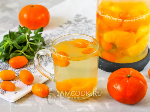 Фото блюда: Компот из кумквата и мандаринов