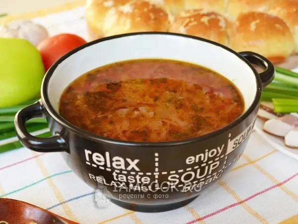 Фото блюда: Борщ с пампушками