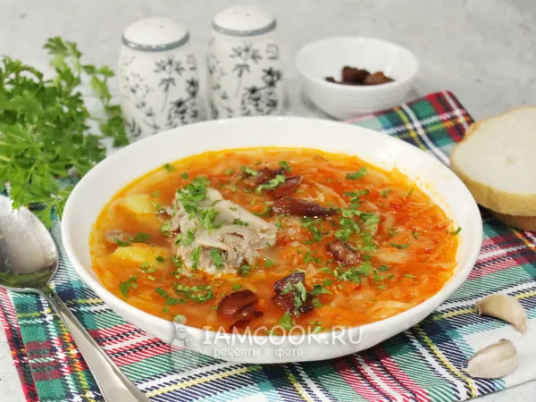 Фото блюда: Щи со шкварками