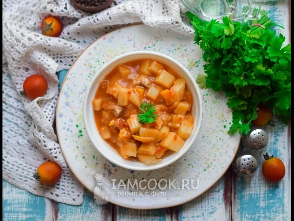 Фото блюда: Тушеная картошка как в детском саду