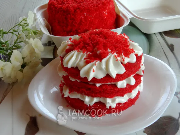Фото блюда: Бенто-торт «Красный бархат»