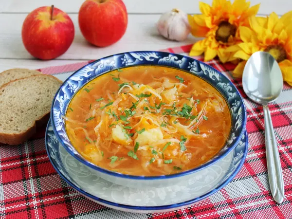Фото блюда: Щи с яблоками
