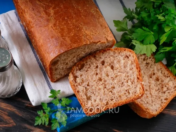 Фото блюда: Пшеничный хлеб на ржаной закваске