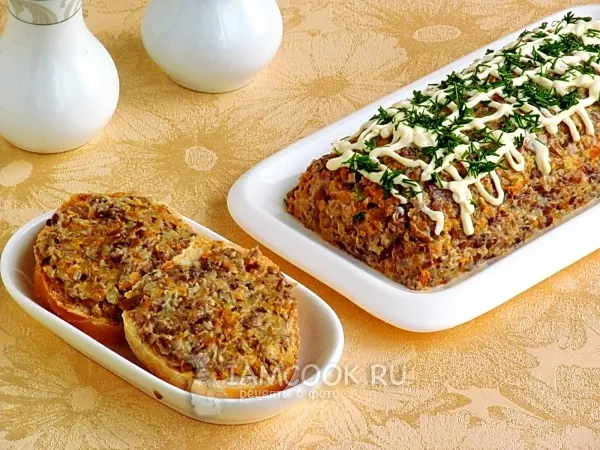 Фото блюда: Паштет из опят с овощами