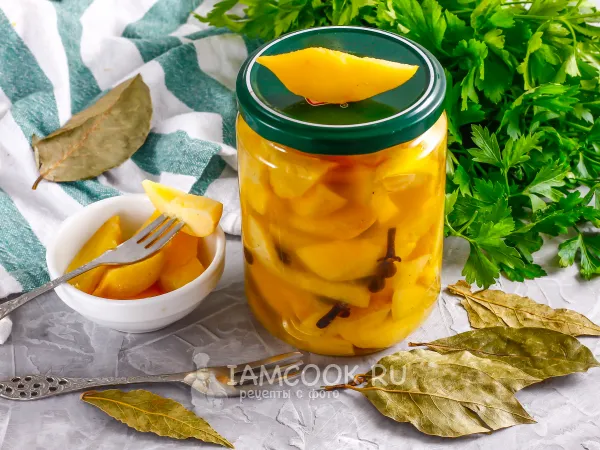Фото блюда: Маринованная айва на зиму