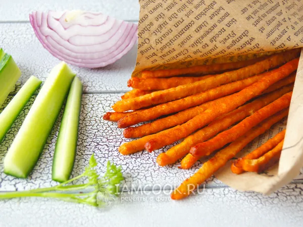 Фото блюда: Куриные палочки из фарша (закусочные)