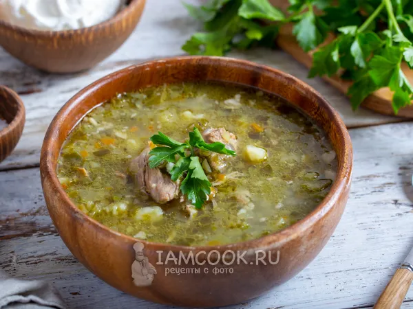 Фото блюда: Серые щи из крошева в мультиварке