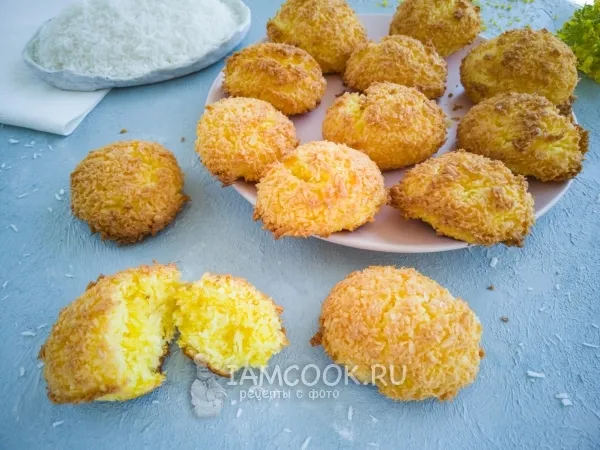 Фото блюда: Кокосовое печенье без муки