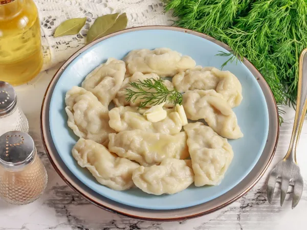 Фото блюда: Вареники с куриным фаршем