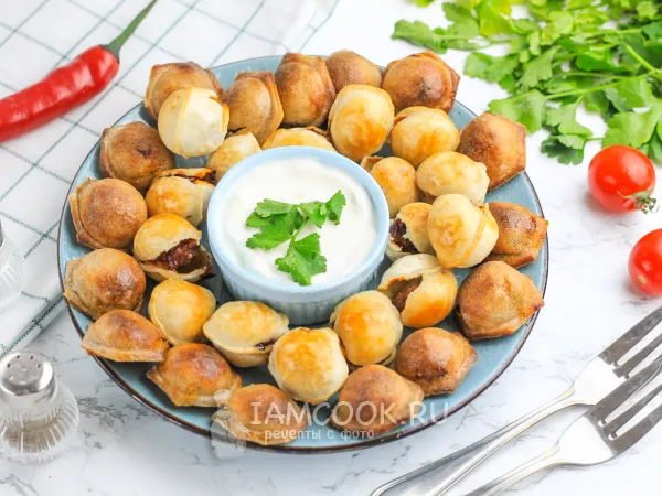 Фото блюда: Пельмени в аэрофритюрнице (жареные)