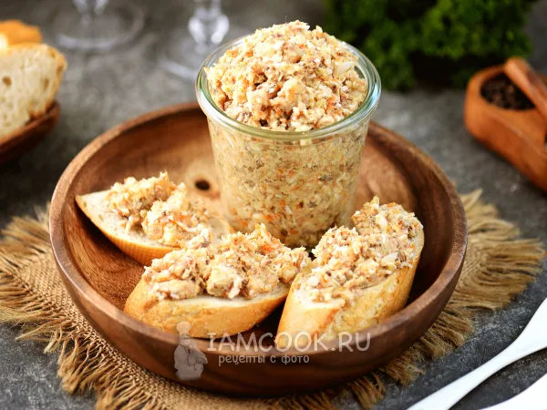 Фото блюда: Паштет из рыбных консервов