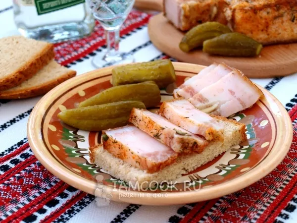 Фото блюда: Сало по-украински