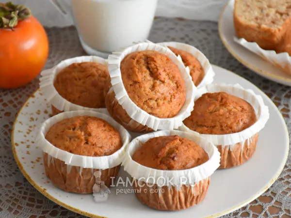 Фото блюда: Кексы с хурмой