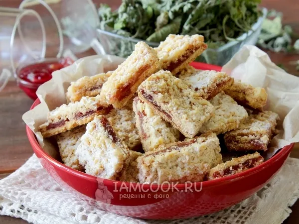 Фото блюда: Печенье тертое с вареньем