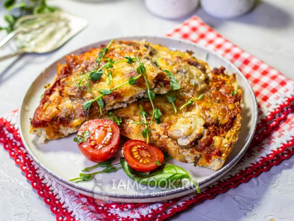 Фото блюда: ПП пицца из цветной капусты