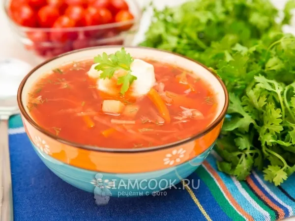 Фото блюда: Борщ диетический без зажарки